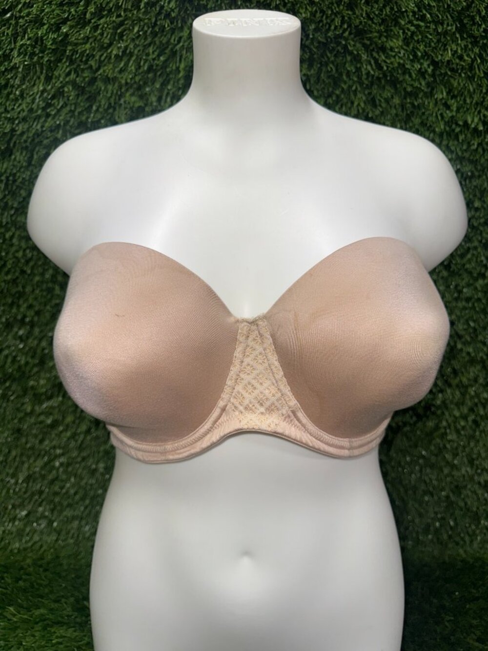 BALI ONE SMOOTH U STAY IN PLACE STRAPLESS BRA SZ 38DD